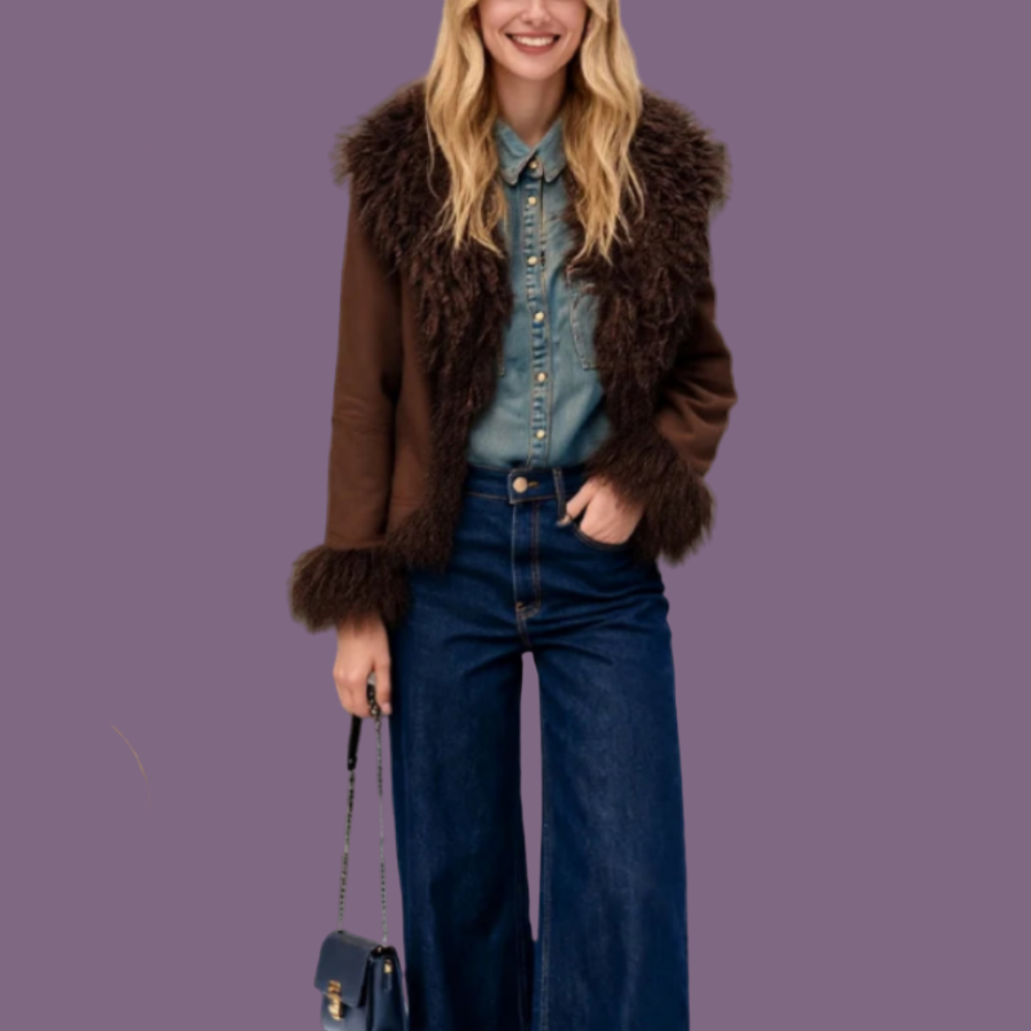 Luxury Faux Fur Winter Coat for Women – Thick Plush Warm Hooded Jacket (2025 Collection)