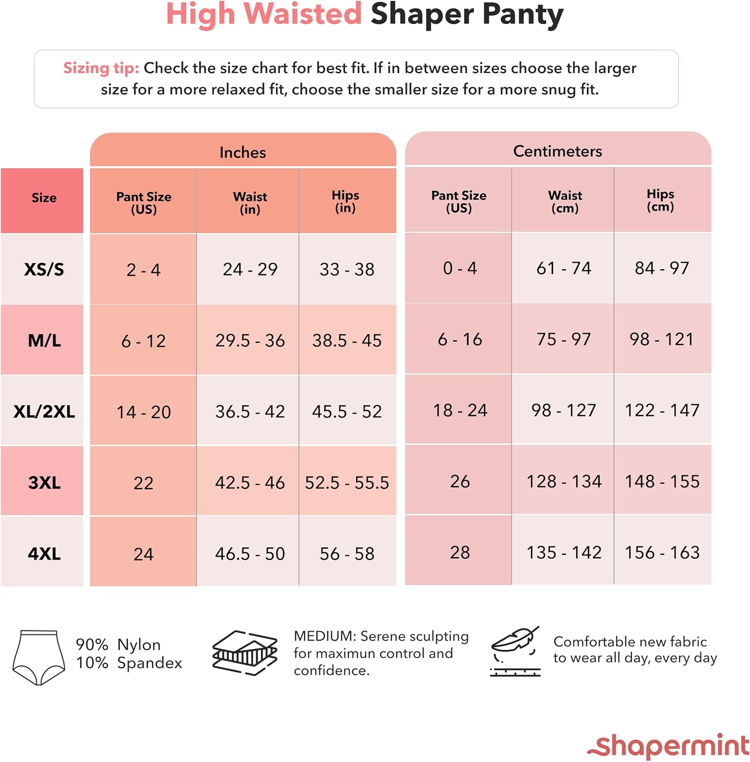 Body Shaper Tummy Control Panty